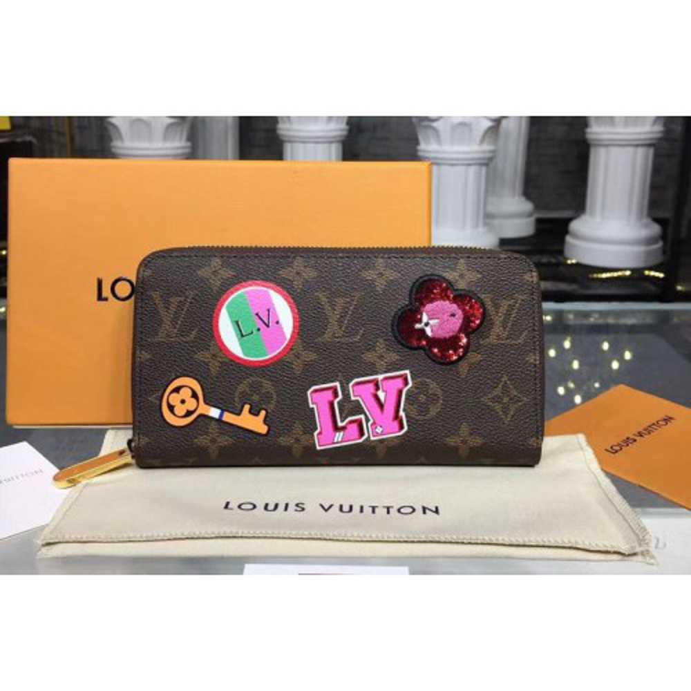 Louis Vuitton Replica M63392 LV Replica Monogram Canvas Zippy Wallet