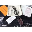 Louis Vuitton Replica M63618 LV Replica Tab Bag Charm and Key Holder Damier Ebene Canvas Black Hardware