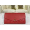 Louis Vuitton Replica M63690 LV Replica Sarah wallet in Scarlet Red Monogram Empreinte leather