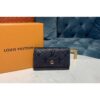 Louis Vuitton Replica M63708 LV Replica 6-Key Holder Navy Blue Monogram Empreinte leather
