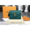 Louis Vuitton Replica M63730 LV Replica New Wave Compact Wallet Calf leather Green