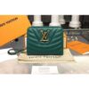 Louis Vuitton Replica M63789 LV Replica New Wave Zipped Compact Wallet Green