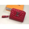 Louis Vuitton Replica M63790 LV Replica New Wave Zipped Compact Wallet Red
