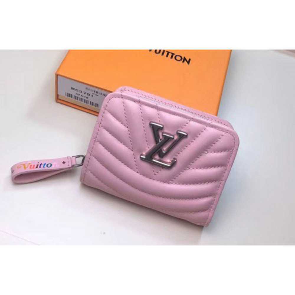 Louis Vuitton Replica M63791 LV Replica New Wave Zipped Compact Wallet Pink