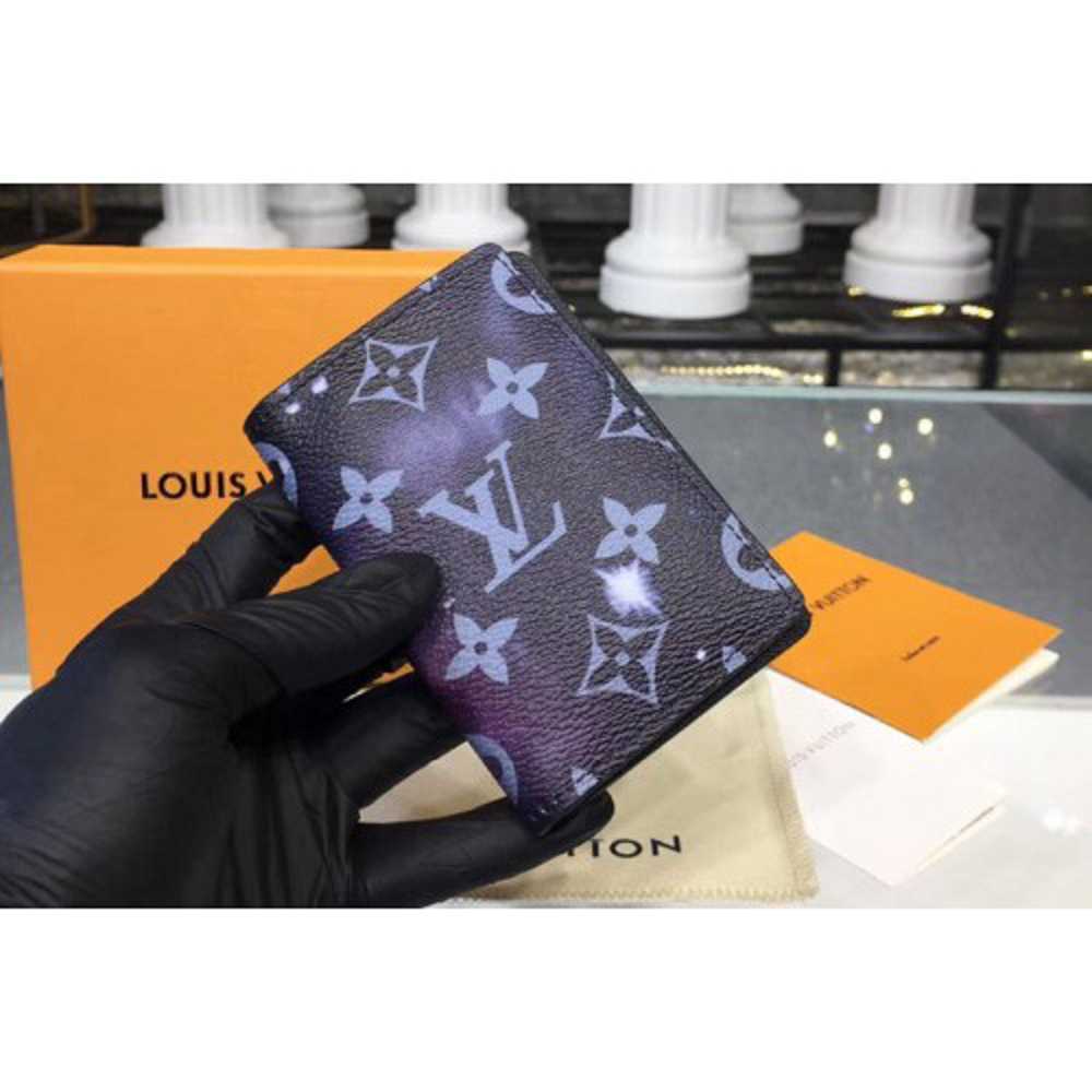 Louis Vuitton Replica M63873 LV Replica Pocket Organizer Wallets Monogram  Galaxy Canvas - AAAReplica