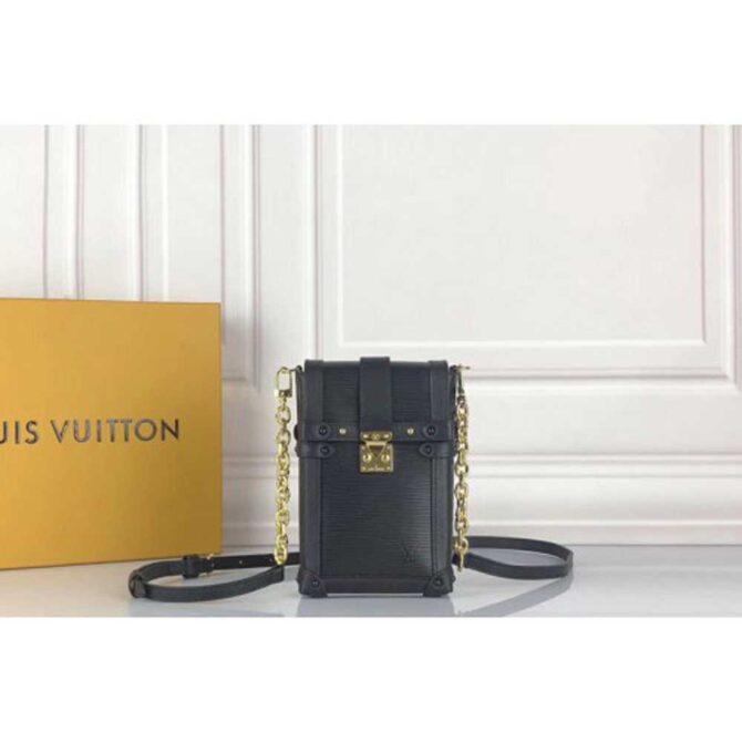 Louis Vuitton Replica M63913 LV Replica Iphone 8 Plus Case Epi Leather Black