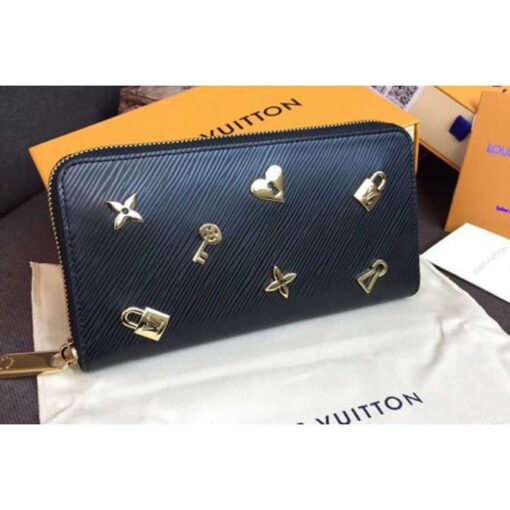 Louis Vuitton Replica M63991 Zippy Wallet Epi Leather Black