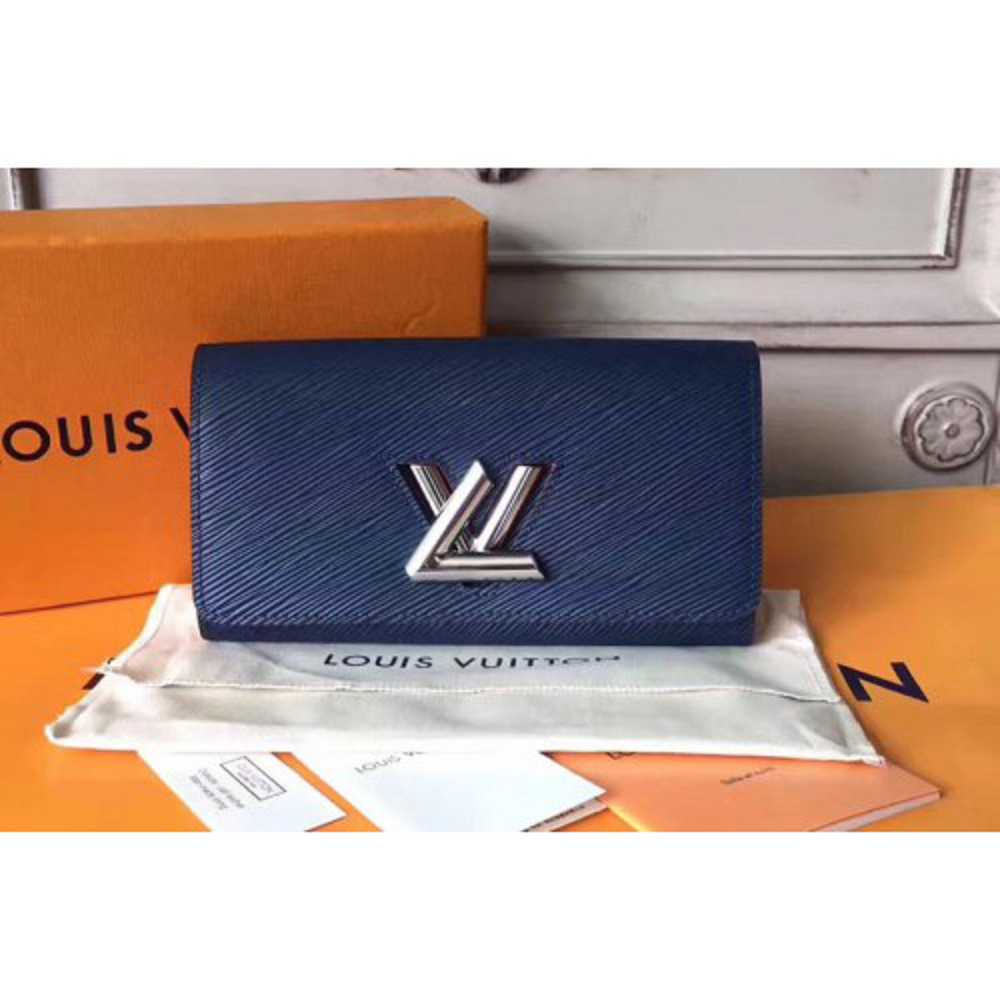 Louis Vuitton Replica M64401 Twist Epi Leather Wallets Blue