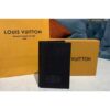 Louis Vuitton Replica M64411 LV Replica Passport cover Wallet Black Taiga leather