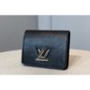 Louis Vuitton Replica M64414 LV Replica Twist compact wallet in Black Epi leather