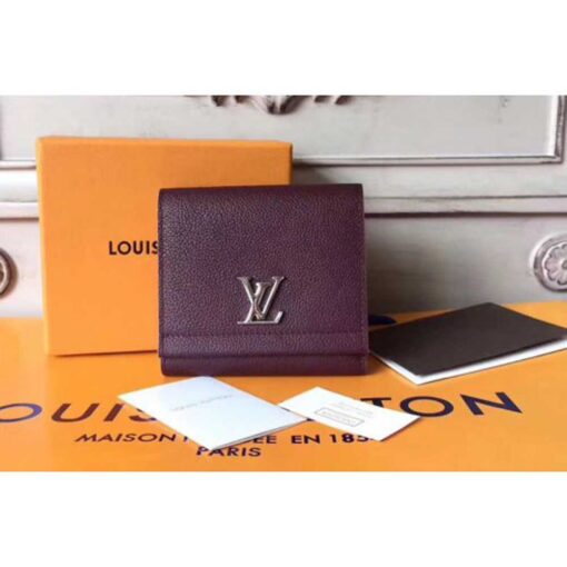 Louis Vuitton Replica M64837 Lockme II Compact Wallets taurillon Leather