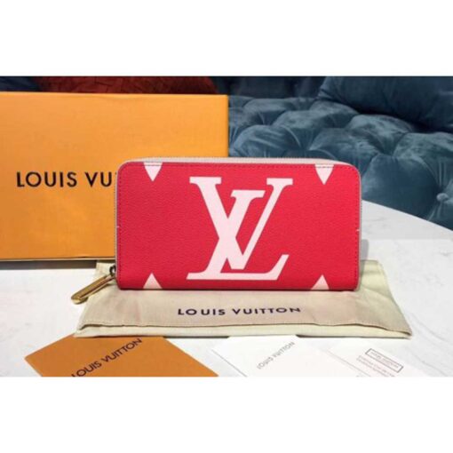 Louis Vuitton Replica M67550 LV Replica Zippy Wallet Monogram coated canvas Red