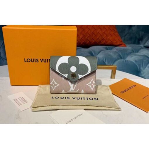 Louis Vuitton Replica M67640 LV Replica Zoe Wallet White/Khaki Monogram Canvas