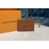Louis Vuitton Replica M68611 LV Replica Lockme card holder Brown Calf leather