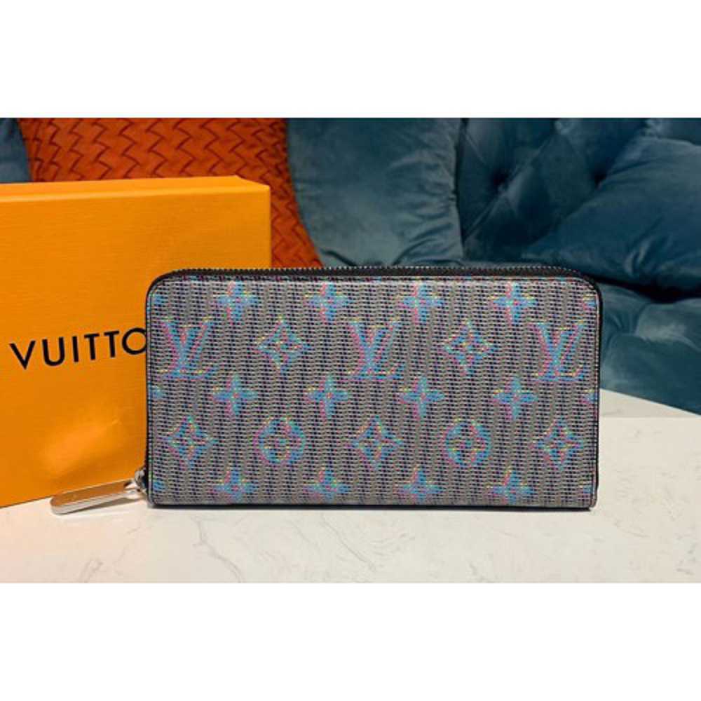Louis Vuitton Replica M68621 LV Replica Zippy Wallet Monogram LV Replica Pop Blue