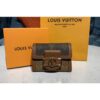 Louis Vuitton Replica M68725 LV Replica Dauphine compact wallet in Monogram and Monogram Reverse coated canvas