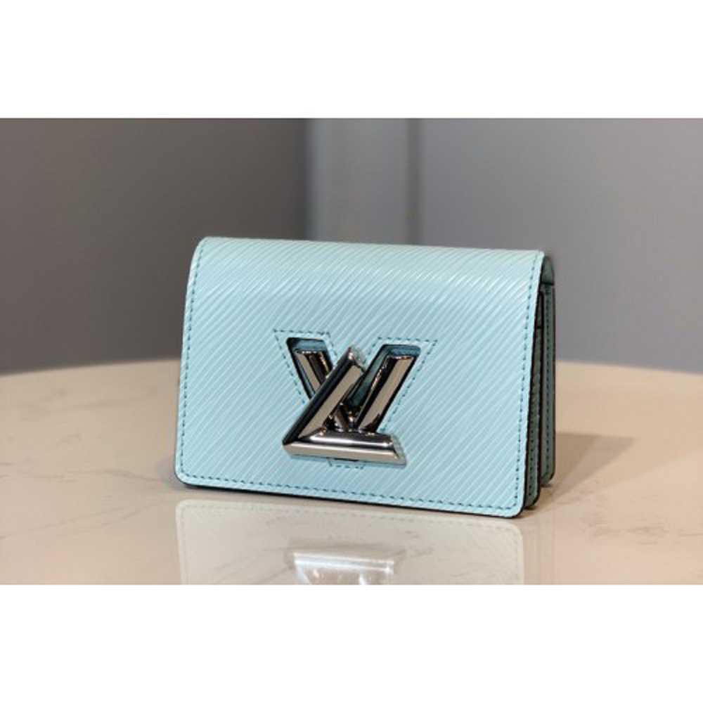 Louis Vuitton Replica M68757 LV Replica Twist Multicartes Wallet in Blue Epi leather