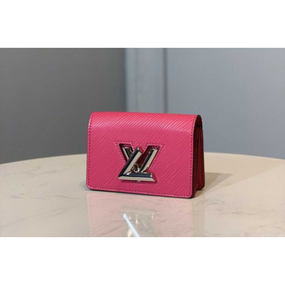 Louis Vuitton Replica M68757 LV Replica Twist Multicartes Wallet in Rose Epi leather
