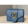 Louis Vuitton Replica M69175 LV Replica Pont 9 compact wallet in Blue Cowhide leather