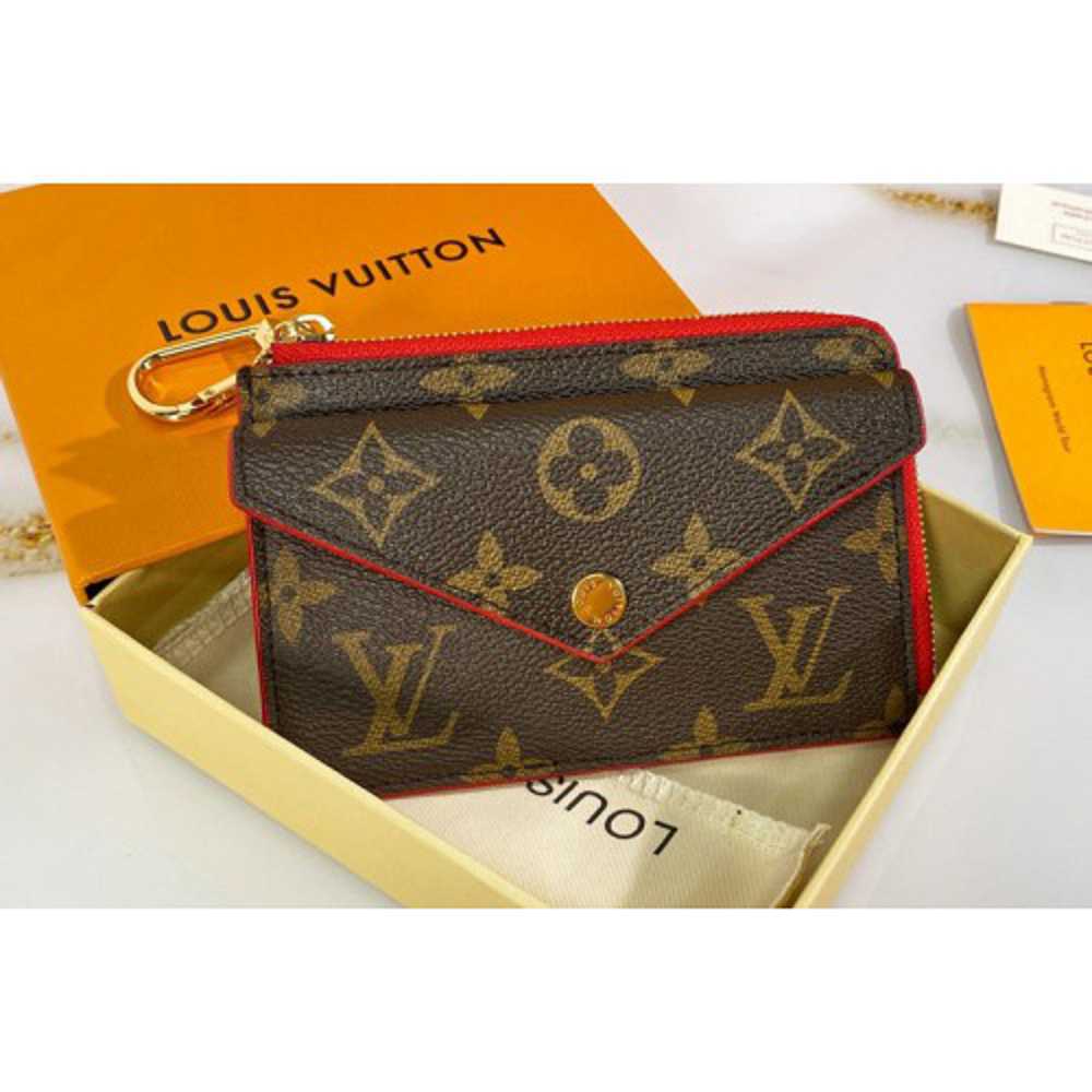 Louis Vuitton Card Holder Recto Verso Brown in Coated Canvas with