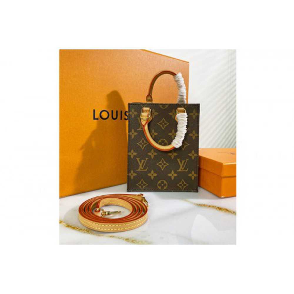Louis Vuitton Replica M69442 LV Replica Petit Sac Plat bag in Monogram canvas