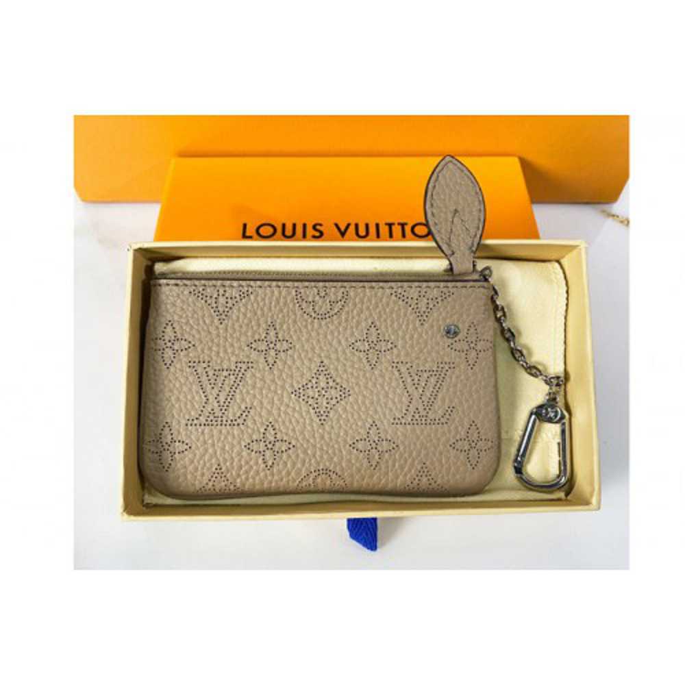 Louis Vuitton Replica M69532 LV Replica Key Pouch In Gray Mahina leather