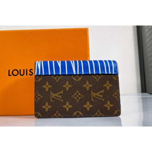 Louis Vuitton Replica M69737 LV Replica Pocket Organizer Wallet in Monogram Canvas and cowhide leather
