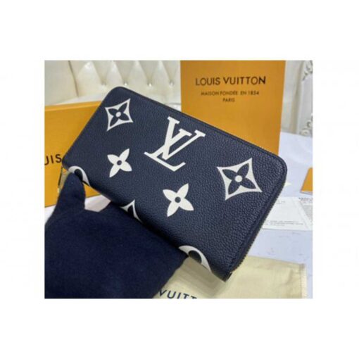 Louis Vuitton Replica M69794 LV Replica Zippy Wallet in Black Monogram Empreinte leather