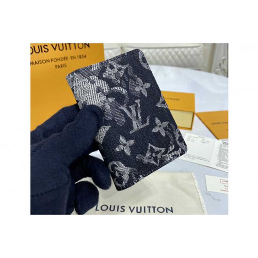 Louis Vuitton Replica M80025 LV Replica Pocket Organizer Wallet in Monogram Tapestry coated canvas