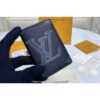 Louis Vuitton Replica M80038 LV Replica Pocket Organizer Wallet in Taurillon Shadow leather