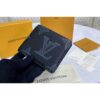 Louis Vuitton Replica M80039 LV Replica Multiple wallet in Taurillon Shadow leather