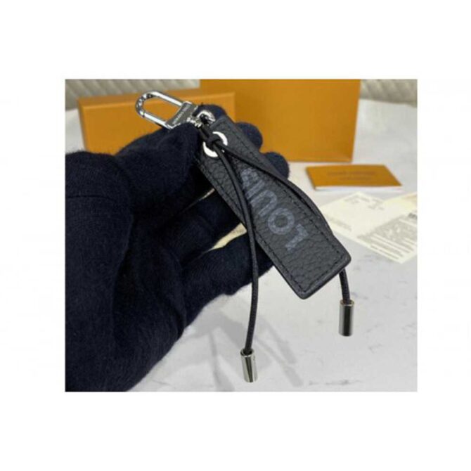 Louis Vuitton Replica MP2554 LV Replica Epi Color Block LV Replica Dual key holder and bag charm in Black Epi