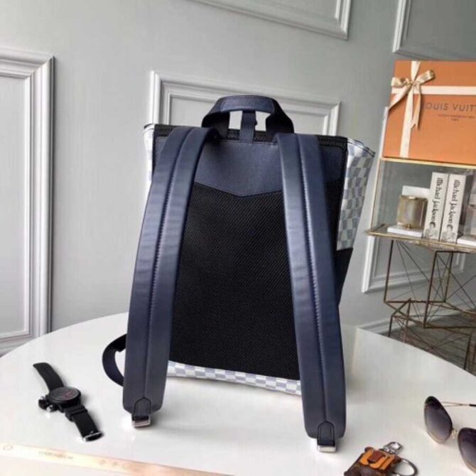 Louis Vuitton Replica Matchpoint Backpack Bag N40018 Damier Coastline Canvas 2018