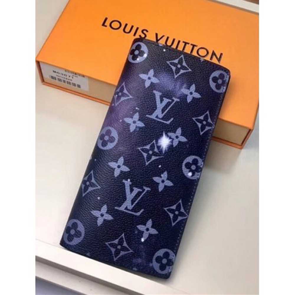 Louis Vuitton Replica Men's Brazza Wallet M63871 Monogram Galaxy Canvas -  AAAReplica