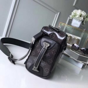 Louis Vuitton Replica Men’s Camera Bag M43884 Monogram Dark Glaze Coated Canvas 2018