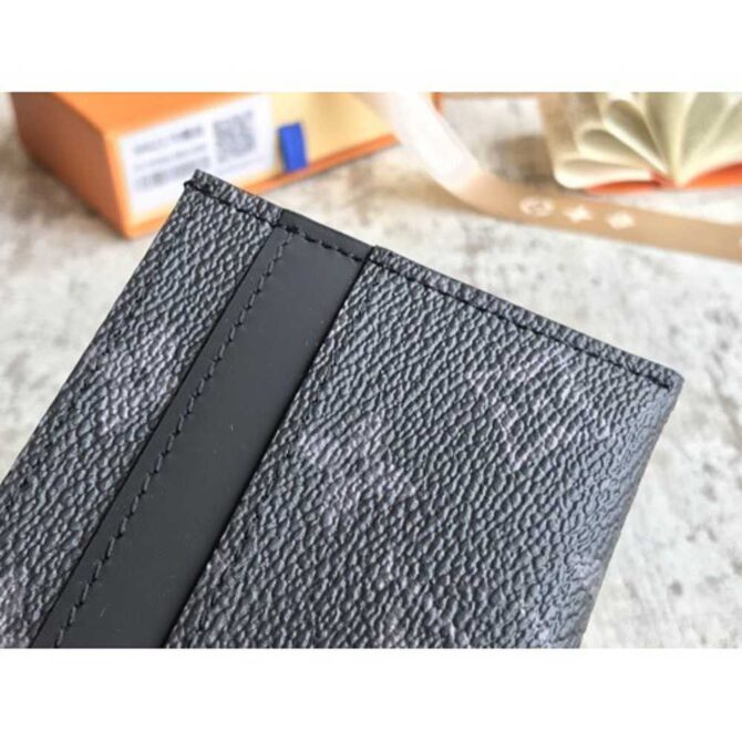 Louis Vuitton M62170 LV double card holder in Damier Graphite Canvas  Replica sale online ,buy fake bag