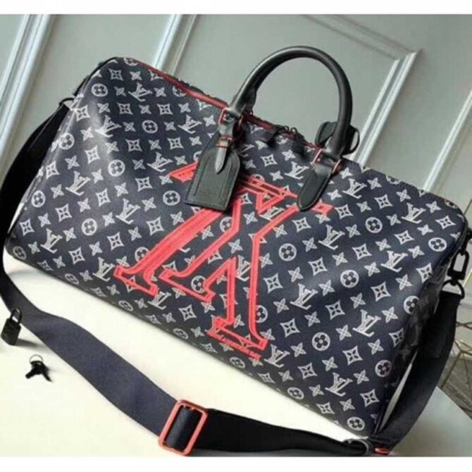 Louis Vuitton Replica Men's Keepall Bandoulière 50 M43684 Ombre Monogram Canvas