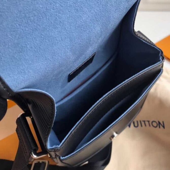Louis Vuitton Replica Men's Messenger Bag in Epi Leather M53495 Black 2017