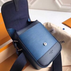 Louis Vuitton Replica Men's Messenger Bag in Epi Leather M53497 Blue Azur 2017