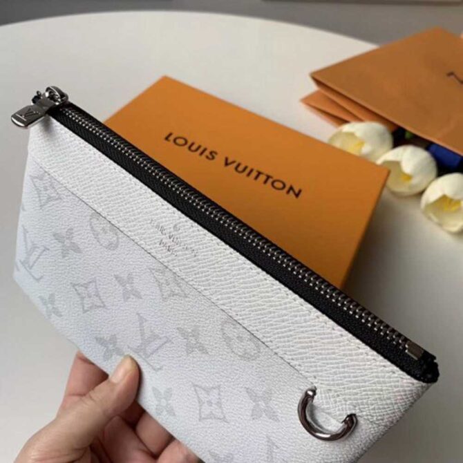 Louis Vuitton Replica Monogram Antarctica Canvas Discovery Pochette Bag M30279 White 2019