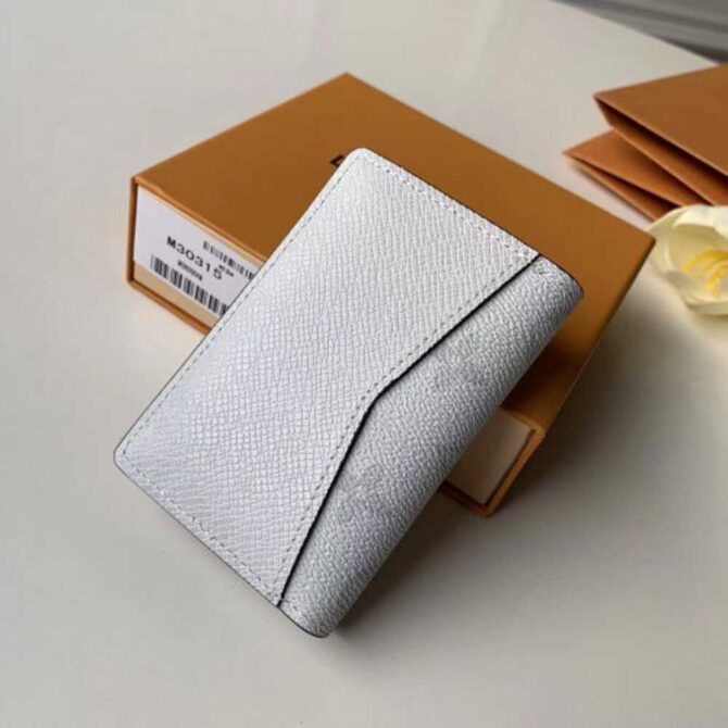 Louis Vuitton Replica Monogram Antarctica Canvas Pocket Organiser Wallet M30315 White 2019