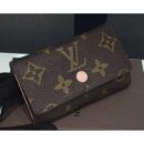 Louis Vuitton Replica Monogram Canvas 6 Key Holder M60700 Pink