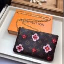 Louis Vuitton Replica Monogram Canvas Blooming Flowers Pochette Double Zip Bag M63905 Pink 2019