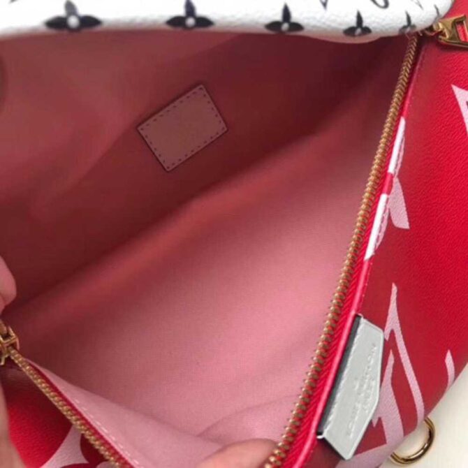 Louis Vuitton Replica Monogram Canvas Bumbag M44575 Red/White/Pink 2019