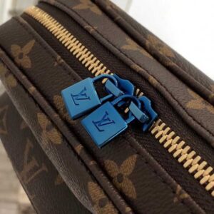 Louis Vuitton Replica Monogram Canvas Camera Shoulder Bag Blue/Brown 2018