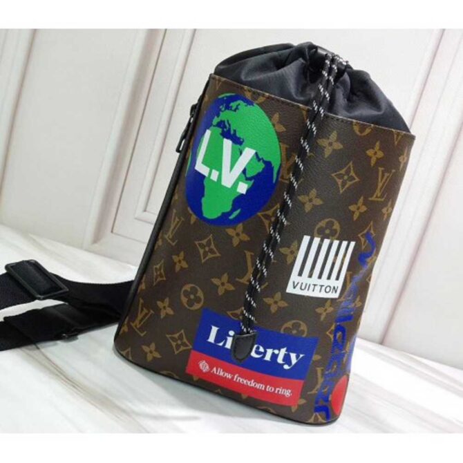 Louis Vuitton Replica Monogram Canvas Chalk Sling Bag M44625 Marron 2019