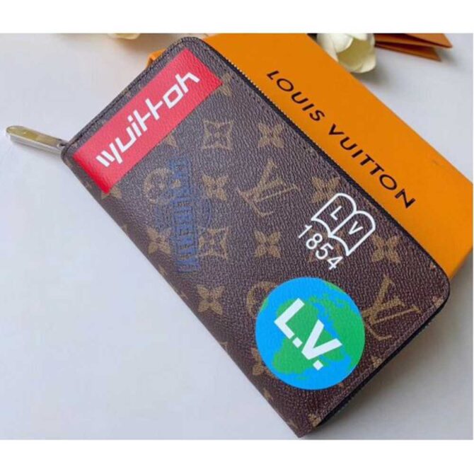 Louis Vuitton Replica Monogram Canvas Chalk Zippy Organizer Wallet M67826 Marron 2019