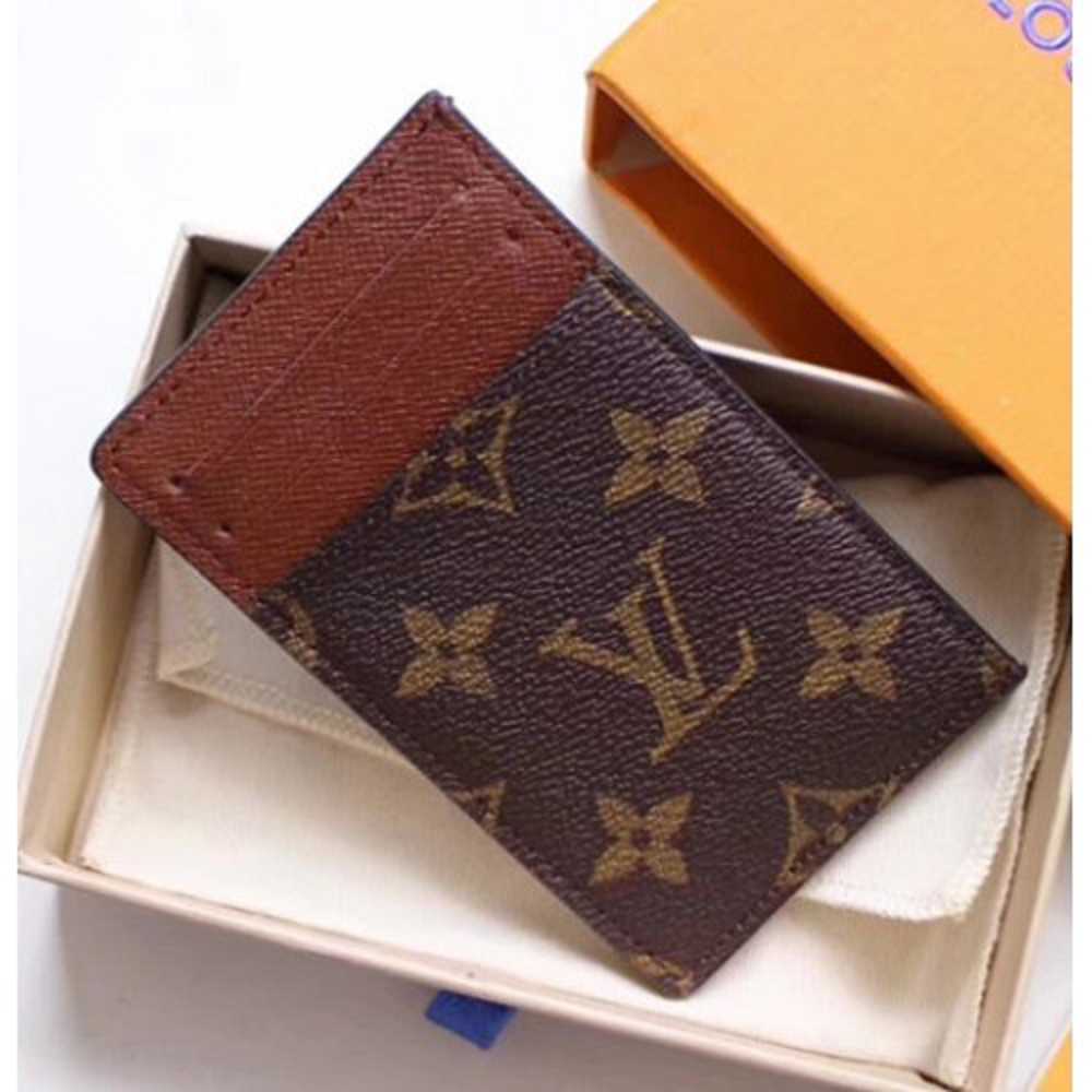 Louis Vuitton Replica Monogram Canvas Coin Card Holder M62666 Brown