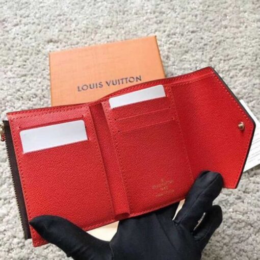 Louis Vuitton Replica Monogram Canvas Envelop Victorine Wallet M41938 Red