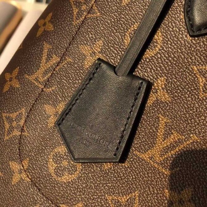 Louis Vuitton Replica Monogram Canvas Flower Padlock Tote Bag M43550 Noir 2018